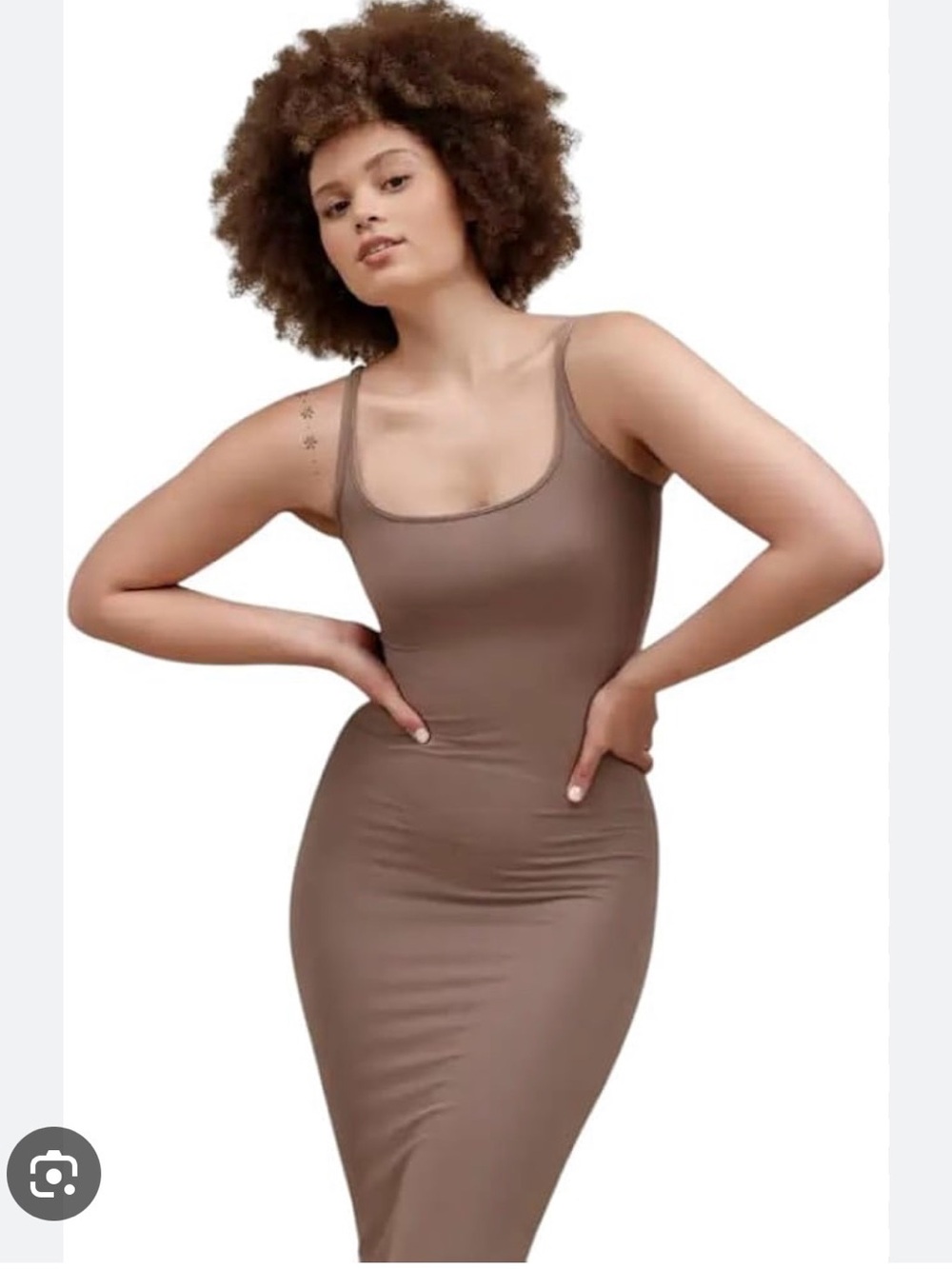 UGG Women's Scoop Neck Bodycon Slip Dress - Taupe